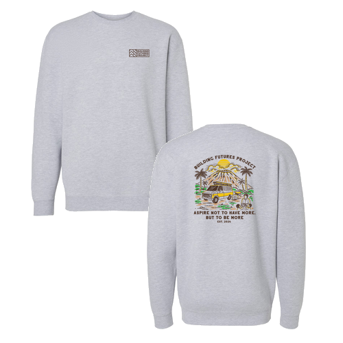 Independent Trading Co. Heavyweight Crewneck Sweatshirt -- Grey Heather