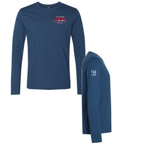 Next Level Apparel Premium Fitted Long Sleeve Crew -- Cool Blue