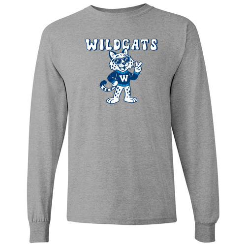 Gildan Heavy Cotton Longsleeve Basic T-Shirt -- Sport Grey