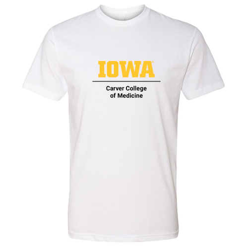 Printed CCOM Logo Next Level Mens CVC Crew -- White