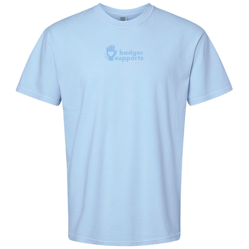 Comfort Colors Unisex Garment-Dyed Heavyweight T-Shirt -- Hydrangea (Embroidery)