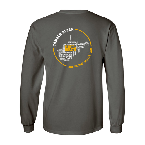 Gildan Heavy Cotton Longsleeve Basic T-Shirt -- Charcoal