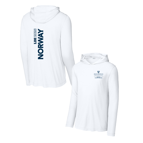 Sport-Tek Posi-UV Pro Long Sleeve Hoodie -- White