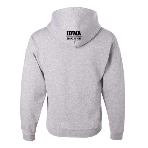 Hawkeye Teachers Jerzees 8 oz 50/50 Nublend Adult Hooded Sweatshirt -- Ash