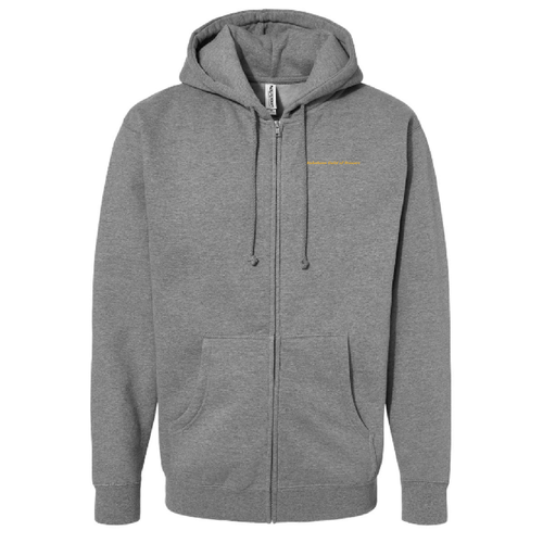 Independent Trading Co. Mens Heavyweight Zip Hood -- Gunmetal Heather