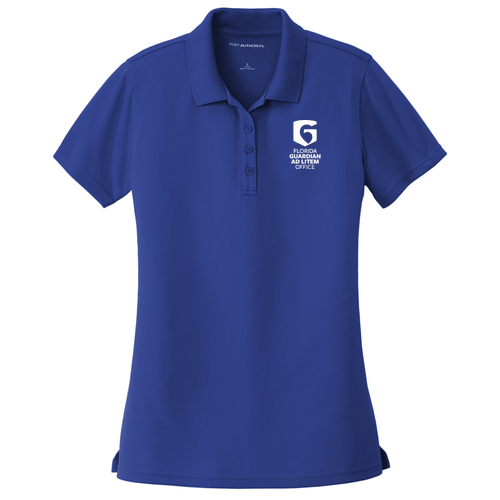 Ladies Royal Blue Performance Polo Shirt