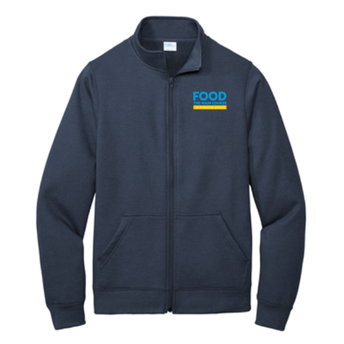 Port and Company Core Fleece Cadet Full-Zip Sweatshirt -- Navy