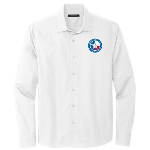 Mercer+Mettle Long Sleeve Stretch Woven Shirt -- White