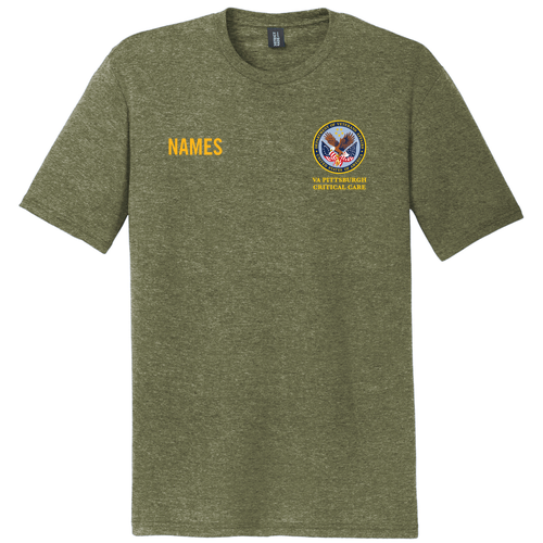 District Made Mens Perfect Tri Crew Tee -- Military Green Frost