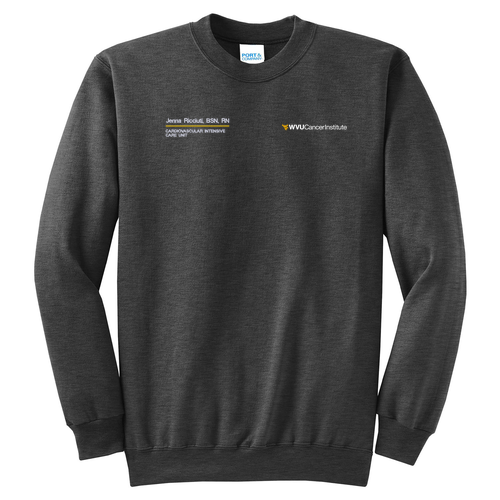 Port and Company Classic Crewneck Sweatshirt -- Dark Heather Grey