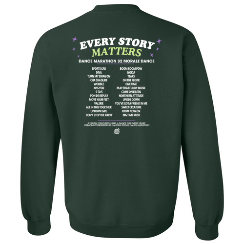Gildan Heavy Blend Crew Neck Sweatshirt -- Forest Green