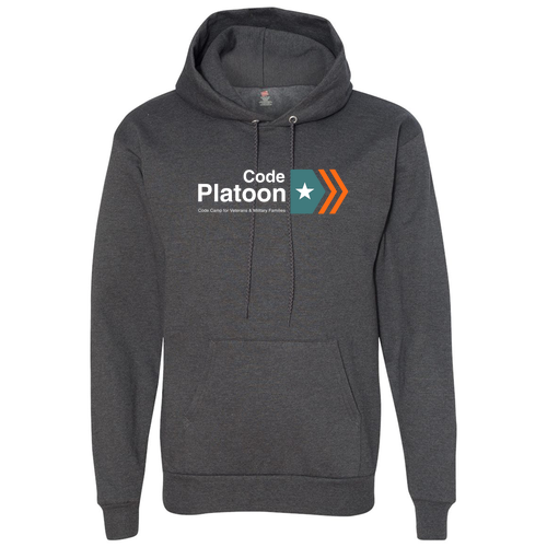 Hanes Comfort Blend Fleece Pullover Hood Adult -- Charcoal Heather