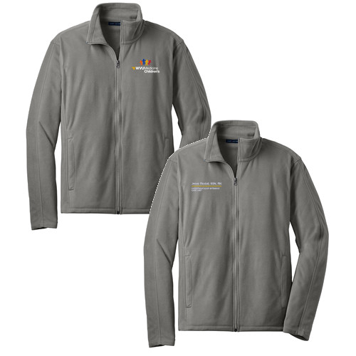 Port Authority Microfleece Jacket -- Pearl Grey