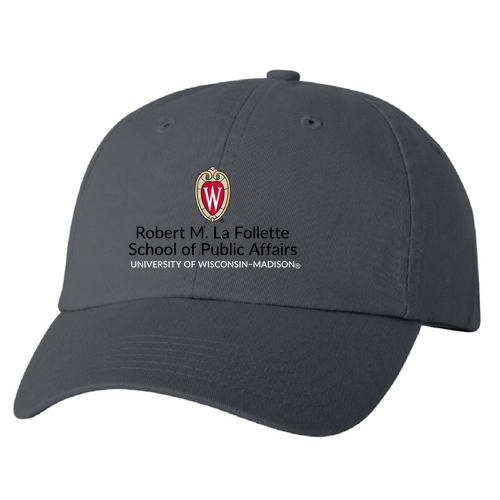 Valucap Bio-Washed Unstructured Hat -- Charcoal