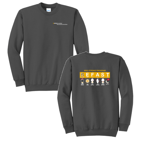 Port and Company Classic Crewneck Sweatshirt -- Charcoal