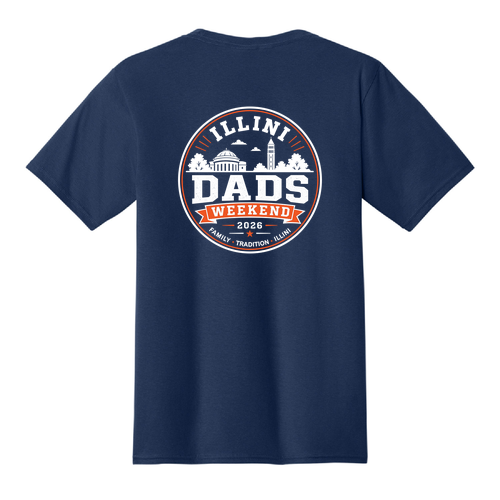 Illini Dads Short Sleeve Tee -- Team Navy