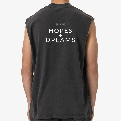 Hopes + Dreams Sleeveless Tee -- Vintage Black
