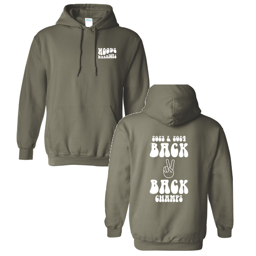 Gildan Heavy Blend Hooded Sweatshirt -- Military Green