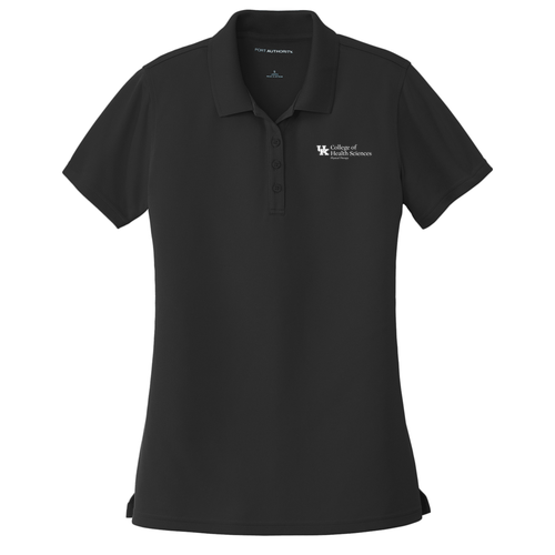 Port Authority Ladies Dry Zone UV Micro Mesh Polo -- Deep Black