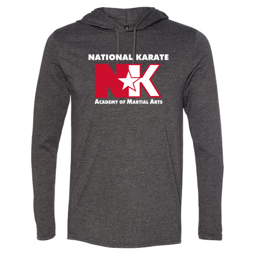 Gildan Adult Hooded Tee -- Heather Dark Grey