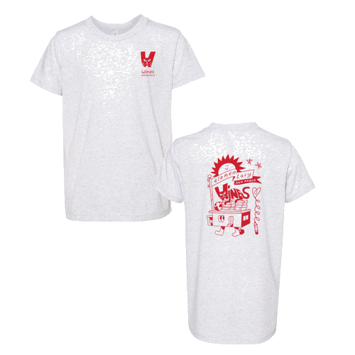 Youth Bella Canvas Soft Fitted Triblend Short Sleeve Tee -- White Fleck Triblend