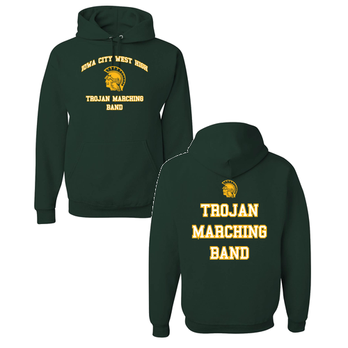 Jerzees 8 oz 50/50 Nublend Adult Hooded Sweatshirt -- Forest Green