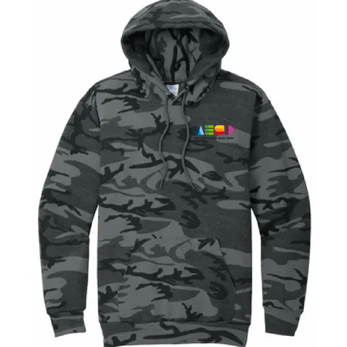 District Wash Camo Fleece Hoodie -- Black