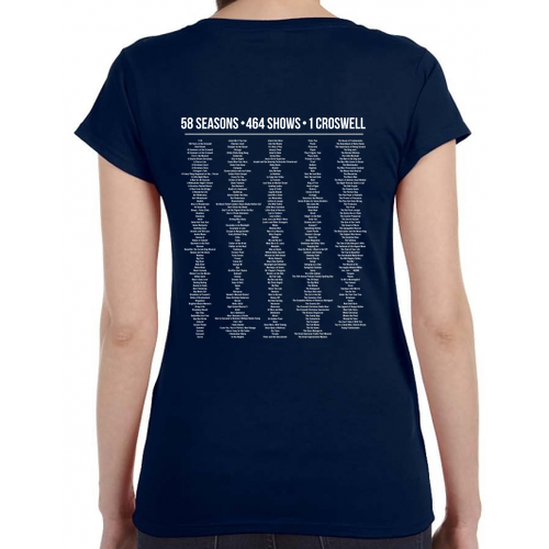 Gildan Ladies' SoftStyle® Fitted V-Neck T-Shirt -- Navy