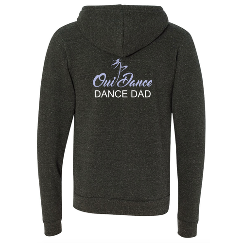 Bella Canvas Triblend Sponge Fleece Full-Zip Hoodie -- Dance Dad