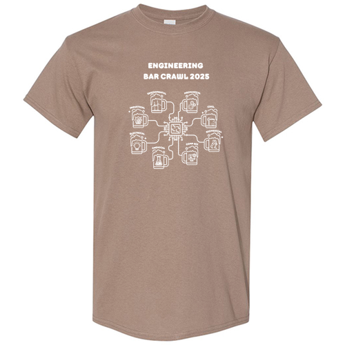 Gildan Heavy Cotton Basic T-Shirt -- Brown Savana