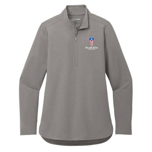Women's Knit 1/4-Zip -- Smoke Grey