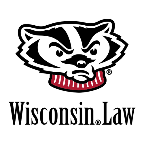 Bucky Badger UW Law T-shirt -- White