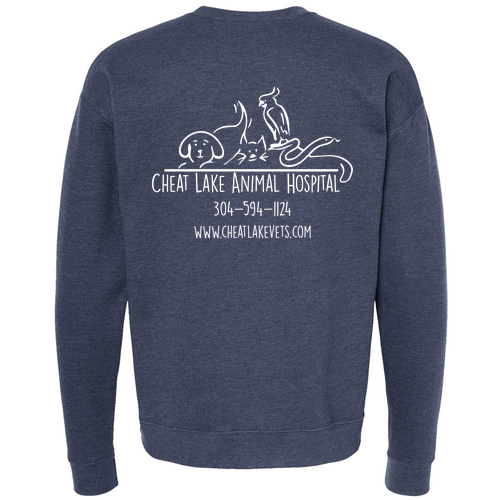 Tultex Fleece Crewneck Sweatshirt -- Heather Denim