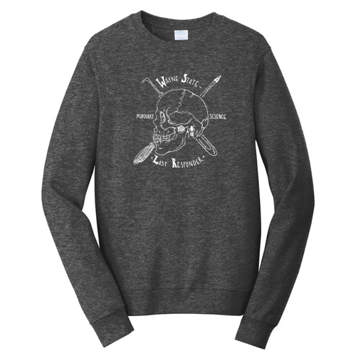 Port and Company Fan Favorite Fleece Crewneck Sweatshirt -- Dark Heather Grey