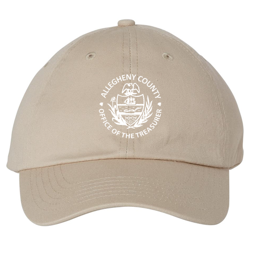 Embroidered Valucap Bio-Washed Unstructured Hat -- Stone