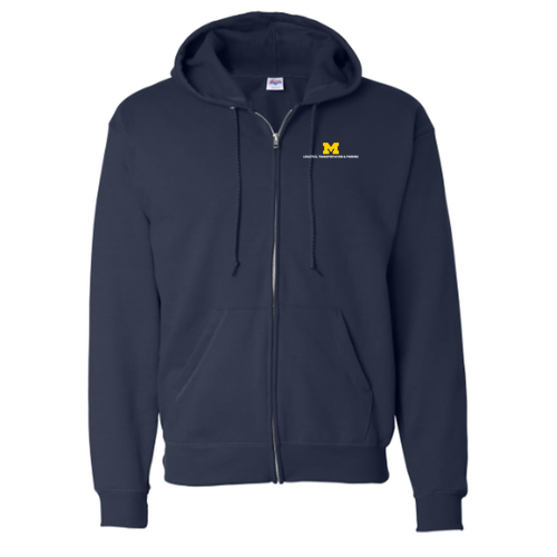 Hanes Eco Smart Full Zip Hood -- Navy, $41