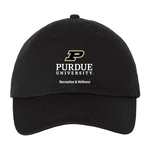 Valucap Bio-Washed Unstructured Hat -- Black