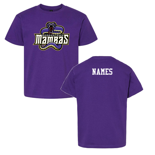 Morgantown Mambas Gildan Youth Softstyle T-Shirt -- Purple