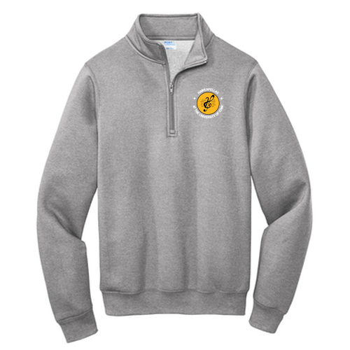 Port and Company Core Fleece Quarter-Zip Pullover Sweatshirt -- Athletic Heather