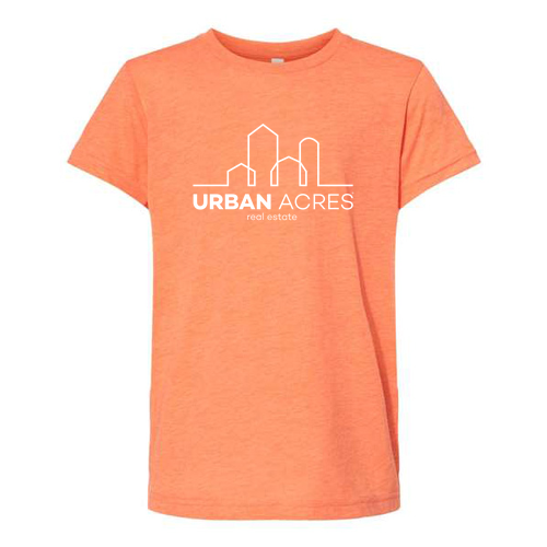 Bella Canvas Youth Triblend Jersey Short Sleeve Tee -- Orange Triblend
