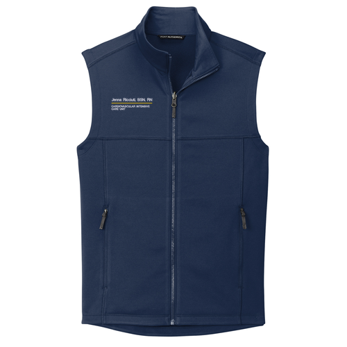 Port Authority Collective Smooth Fleece Vest -- River Blue Navy