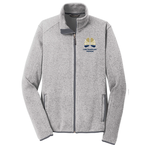 Sweater Fleece Jacket -- Grey Heather