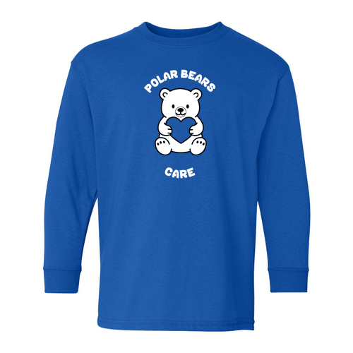 YOUTH Gildan Heavy Cotton Long Sleeve -- Royal