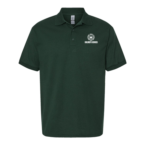 Gildan DryBlend Jersey Polo -- Forest Green