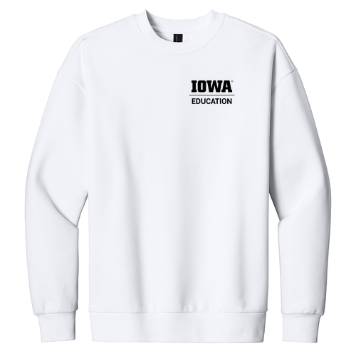 Hawkeye Teacher District V.I.T. Heavyweight Fleece Crew -- White