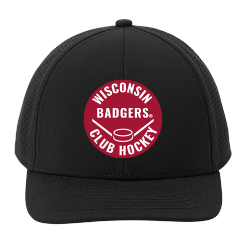 UW Club Hockey Performance Cap -- Black