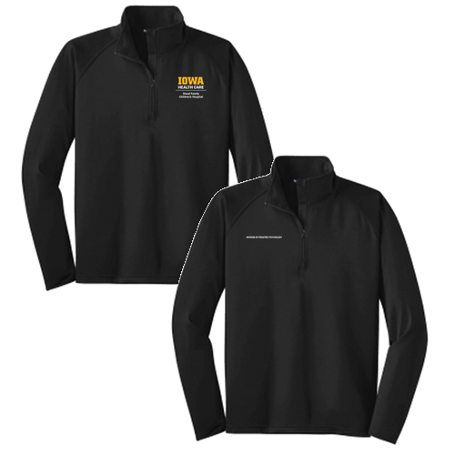 Sport Tek Sport Wick Stretch Half Zip Pullover -- Black