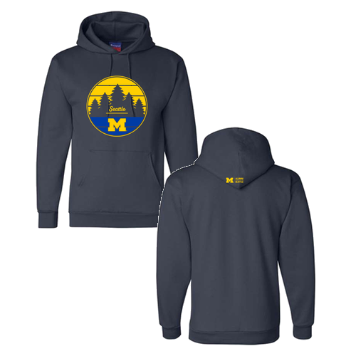 Champion Powerblend Hooded Sweatshirt -- Navy