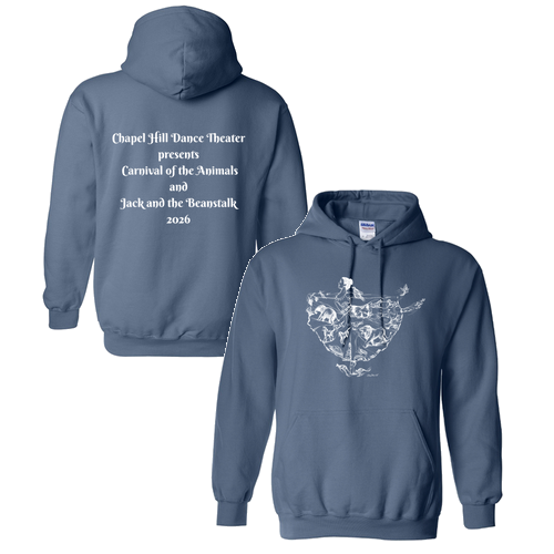 Gildan Heavy Blend Hooded Sweatshirt -- Indigo Blue