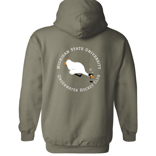 Gildan Heavy Blend Hooded Sweatshirt -- Military Green